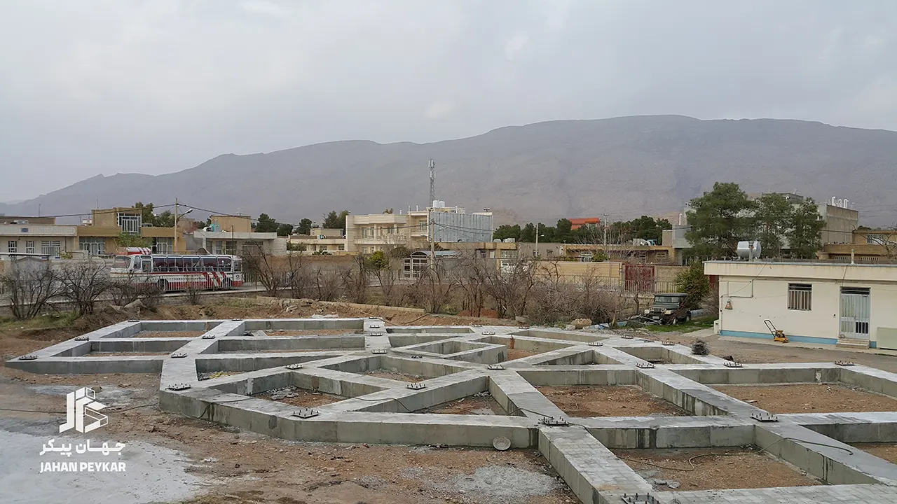 اجرای فونداسیون بیمارستان