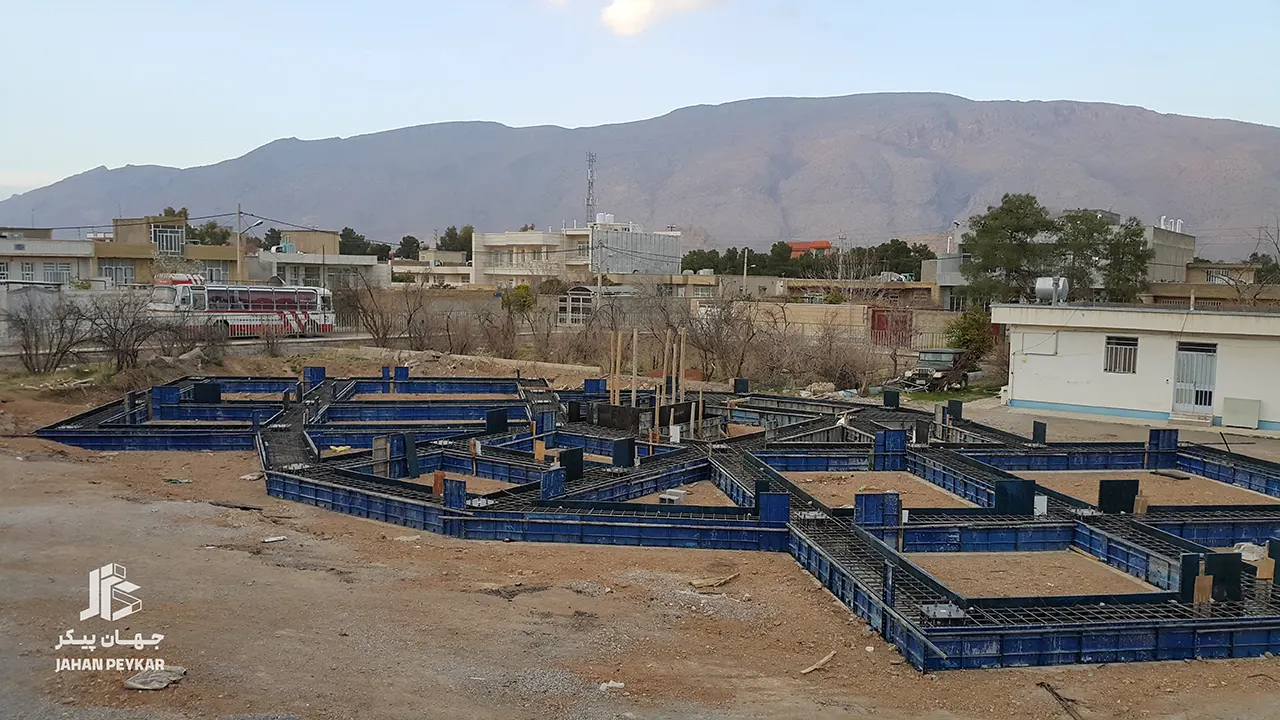 اجرای فونداسیون بیمارستان