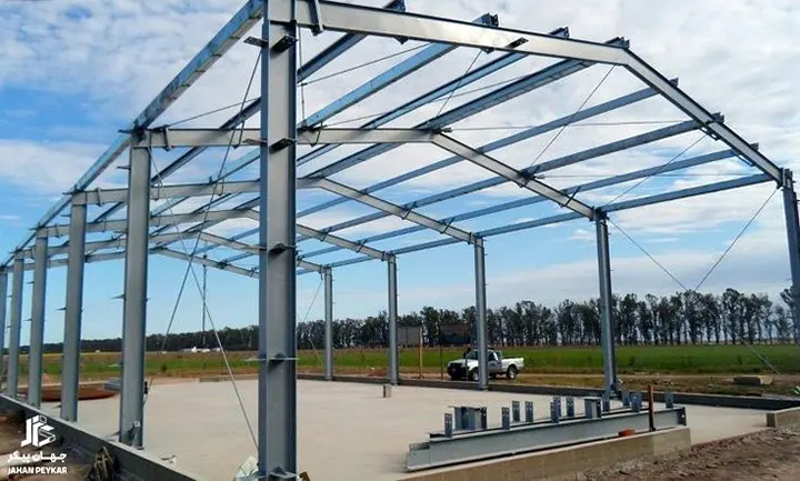 مراحل اجرایی ساخت سوله