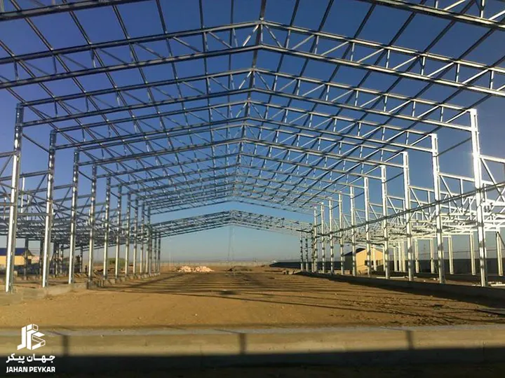 مراحل اجرایی ساخت سوله